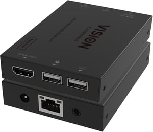 Vision HDMI-over-IP Receiver Amplituner Czarny