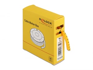 DeLOCK Cable Tags, No. 5, yellow, 500 pcs.