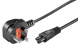Microconnect PE090818 kabel zasilające Czarny 2 m Wtyczka zasilająca typu G C5 panel