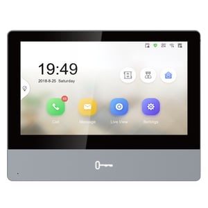 Hikvision DS-KH8350-TE1 Video-Türsprechanlage 17,8 cm (7") Schwarz, Grau