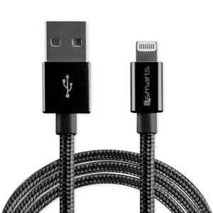4smarts 468604 kabel Lightning 1 m Czarny