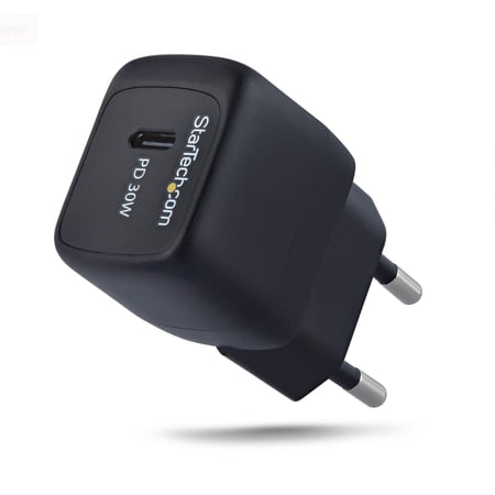 StarTech 103EB-WALL-CHARGER ładowarka do urządzeń przenośnych Uniwersalne Czarny Prąd przemienny Szybkie ładowanie Wewnętrzna
