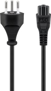 Goobay 93960 Power Cable, Black, 1.8 m, SEV 1011, IEC C5