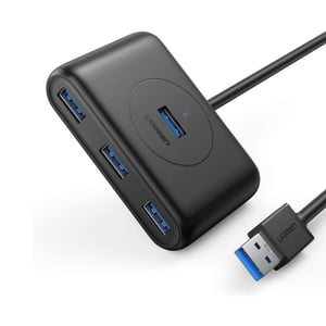Ugreen 20290 USB 3.2 Gen 1 (3.1 Gen 1) Type-A-hubbar och koncentratorer, 5000 Mbit/s, svart