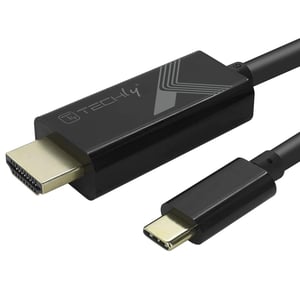 Techly IADAP USBC-HDMI2TY externe USB-Grafikkarte 3840 x 2160 px Schwarz