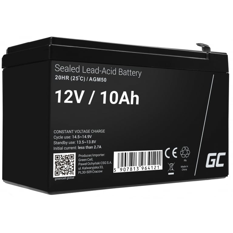 Green Cell AGM50 akumulator VRLA AGM 12 V 10 Ah