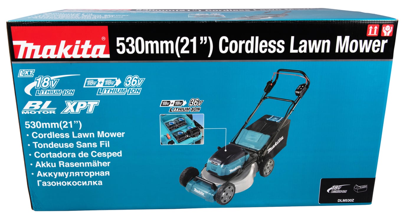 Makita DLM530Z kosiarka Kosiarka zwykła Bateria Czarny, Niebieski