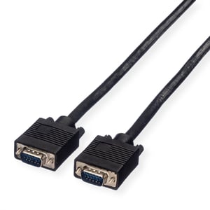 VALUE SVGA Cable, HD15, M/M 6 m VGA (D-Sub) Cable, Black