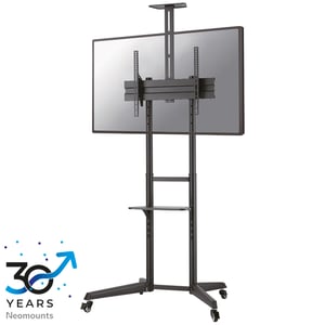 Neomounts FL50-550BL1 Multimedia-Ständer, schwarz, tragbarer Bodenständer