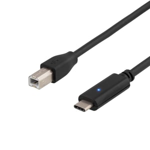 Deltaco USBC-1016 kabel USB USB 2.0 2 m USB B Czarny