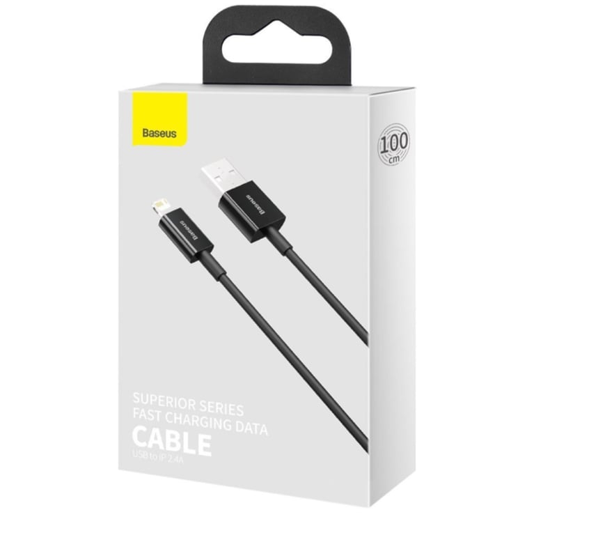 Baseus CALYS-A01 kabel Lightning 1 m Czarny
