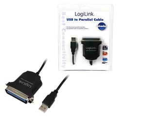 LogiLink AU0003C seriell kabel, svart, 1,5 m