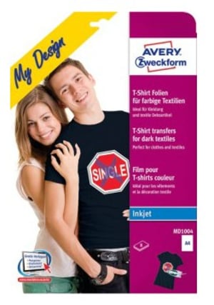 Avery MD1004 Inkjet Printable Film, A4 (210×297 mm), Multicolor, 8 sheets.