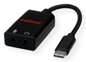 ROLINE 12.03.3209 USB-Typ-C-Hubs und -Verteiler, schwarz