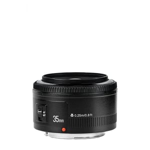 Yongnuo YN-35mm F2 Stała soczewka skupiająca Czarny