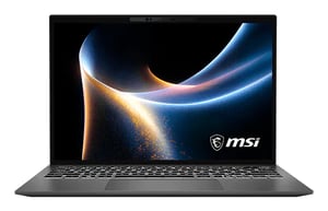 MSI Prestige A3MG-020 Copilot+ PC Intel Core Ultra 9 386H Laptop 33,8 cm (13.3") 2.8K 32 GB LPDDR5x-SDRAM 1 TB SSD Wi-Fi 7 (802.11be) Windows 11 Home Szary