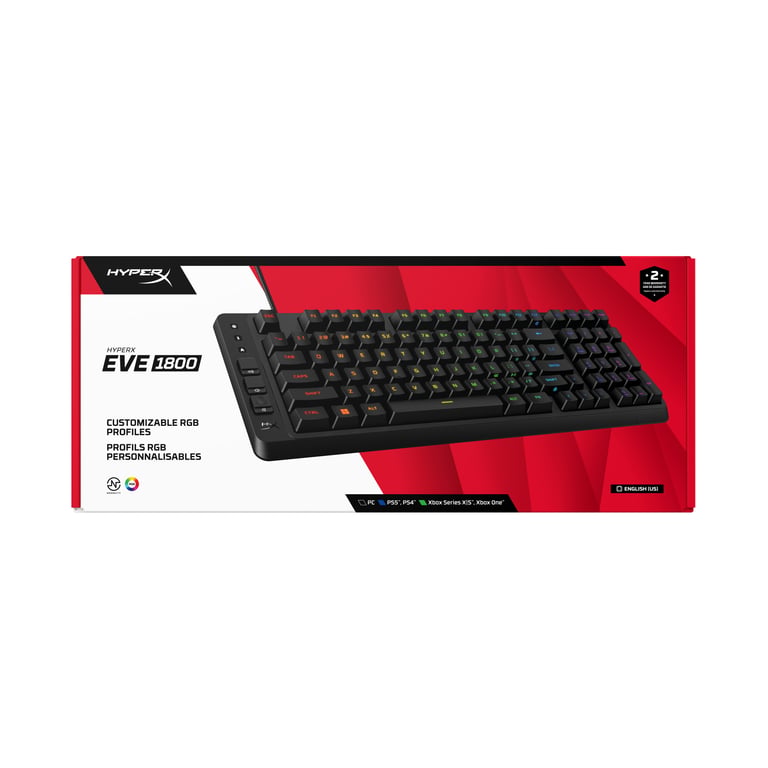 HyperX Eve 1800 – klawiatura dla graczy