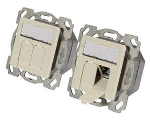 EFB Elektronik ET-25133.1V1 gniazdko elektryczne 2 x RJ-45 Biały