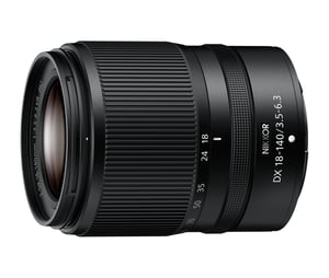 Nikon DX 18–140 mm f/3,5–6,3 VR SLR-Standardobjektiv, schwarz