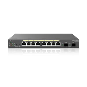 EnGenius EWS2910P-FIT verwaltbarer L2+-Gigabit-Ethernet-Switch (10/100/1000) mit PoE-Unterstützung, schwarz