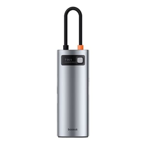 Baseus STARJOY 7-in-1-Multifunktions-Hub-Adapter – Space Grey, DisplayPort-USB-Typ-C-Kabel