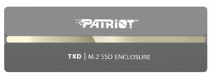 Patriot Memory TXD PCIe M.2 2280 USB 3.2 Gen2 SSD ENCLOSURE Obudowa SSD Srebrny