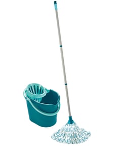 Leifheit 56792 Mopp Metall, Kunststoff, Viskose Türkis, Weiß