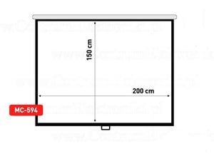 Maclean MC-594 projector screen, 2.54 m (100"), 3:4