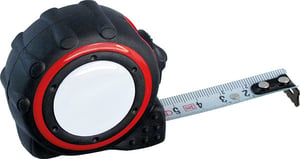 Rieffel 472 twoCOMP measuring tape, 8 m Acrylonitrile-butadiene-styrene copolymer (ABS) Black, Red