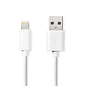 Nedis CCGL39300WT20 Lightning-kabel 2 m Vit