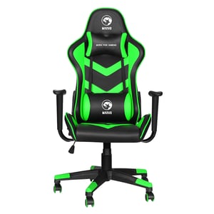Marvo CH-106 Gaming-Sessel, Netzgewebe mit Maschen, Schwarz, Grün