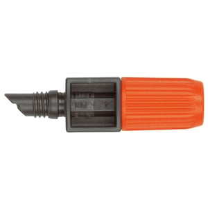 Gardena Micro Drip Adjustable Endline Drip Head Black, Orange