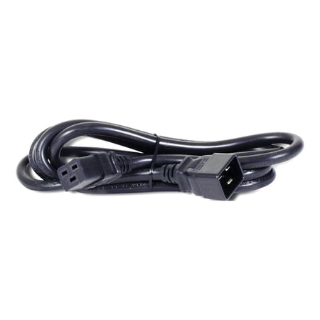 APC PWR Cord C19 - C20, 0.6 m Czarny 0,6 m IEC C20 C20 panel
