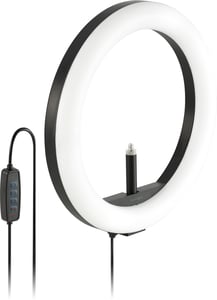 Kensington L1000 Two-Tone Ring Light with Webcam Holder for Organization