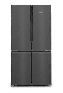 Siemens iQ500 KF96NAXEA Kühl-Gefrierkombination, beidseitig zu öffnen, freistehend, 605 l, Schwarz, Edelstahl