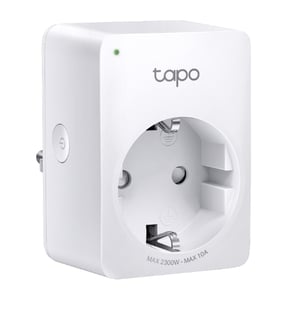 TP-Link TAPO P100M(EU) Smart-Steckdose 2300 W für Zuhause und Büro, Weiß