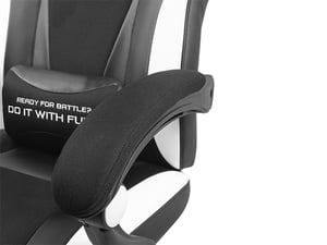 FURY Avenger M+ Uniwersalny fotel dla gracza Obite siedzisko Czarny, Biały