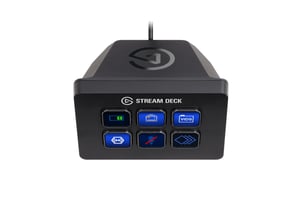 Elgato Stream Deck Mini USB-gamingtangentbord, svart