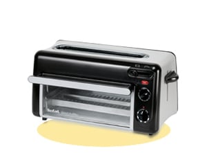 Tefal TL6008 2-cup 1300 W Aluminum, Black