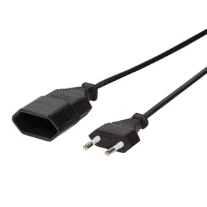 LogiLink 1 m, 2xCEE 7/16, schwarz, CEE7/16