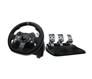 Logitech G 941-000124 Gaming Controller Black USB Steering Wheel + Pedals Analog/Digital PC, Xbox One, Xbox Series S, Xbox Series X