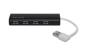 Belkin F4U042BT 480 Mbit/s Hubs and Concentrators, Black