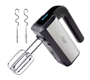 Adler AD 4225 Hand Mixer, 800 W, Black, Silver