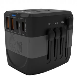 Inca IPW-45SA adapter wtyczek zasilających Uniwersalne Czarny