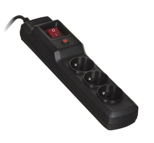 Activejet COMBO 3GN 3M czarna listwa przeciwprzepięciowa z przewodem
