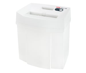 HSM PURE 120 Aktenvernichter – Zerkleinerung durch Schneiden der Partikel, 55 dB, 22,5 cm, Weiß