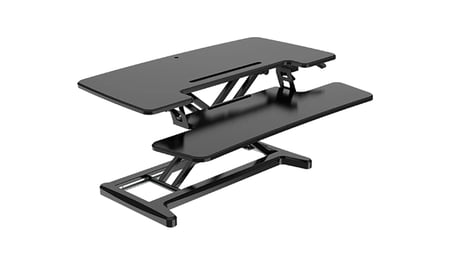 BakkerElkhuizen Adjustable Sit-Stand Desk Riser 2 Biurko Czarny
