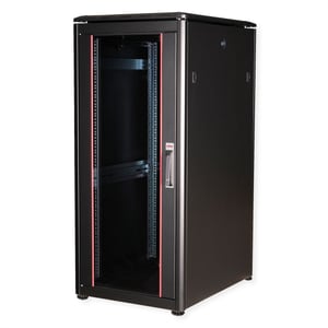 ROLINE 26.21.0222 26U-Rack, freistehendes Rack, schwarz