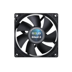Gelid Solutions FN-PX08-16 kylsystem för datorer Datorchassi Luftkylare 8 cm Svart 1 st.