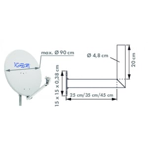 Schwaiger WAH25A 001 Stal nierdzewna Aluminium